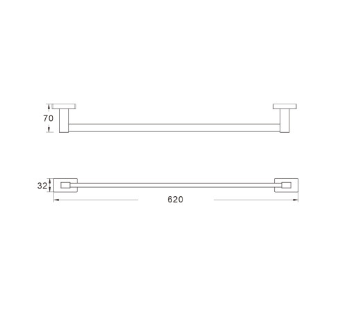 Полотенцедержатель Shevanik SG5617C, белый