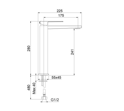 Смеситель для раковины Fiore KUBE 100BB8518, белый