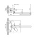 Смеситель для ванны Cron CN20095, хром