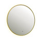 Зеркало Dreja SHINE 80х80 см, метал. рама, золото, беск. сенсор,  LED-подсветка, диммер