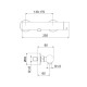 Смеситель для душа Webert ONE-B NB870102740, белый