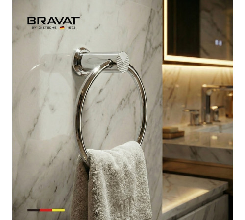 Кольцо для полотенец BRAVAT D71135CP-SW, хром