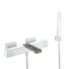 Смеситель для ванны Webert One-X OX850101741, белый/сталь