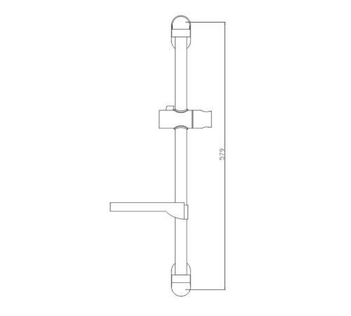 Душевая штанга Haiba HB8007, хром