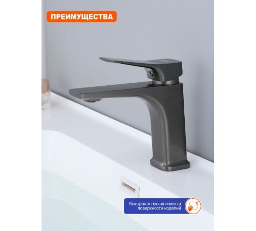 Смеситель для раковины Prohanss P62.10.09, графит