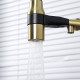 Смеситель для кухни с гибким изливом и подключением фильтра GAPPO G4398-83, золотой сатин