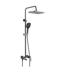 Душевая система Shevanik S4036T, оружейная сталь