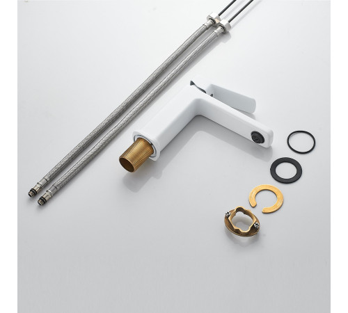 Смеситель для раковины Raffine F0199C, белый
