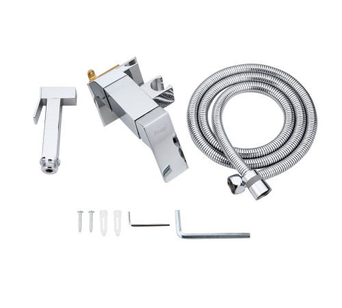 Гигиенический душ со смесителем FRAP F7506, хром