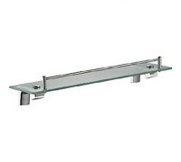 Полка стеклянная FRAP F30607, хром