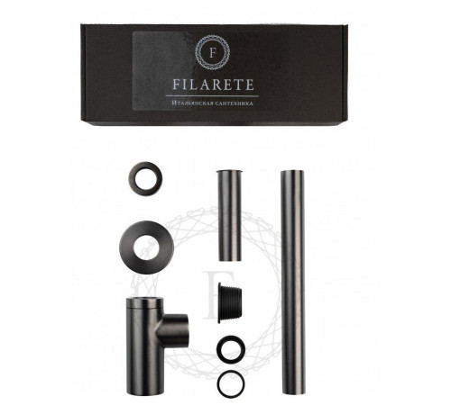 Сифон для раковины FILARETE FL70BG, графит