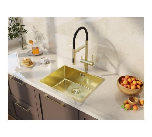 Кухонная мойка Grandex Aqua Proline 5041741, золото