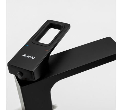 Смеситель для раковины Gappo G1017-6, черный