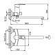 Смеситель для ванны FRAP F22701-B, хром