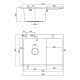 Мойка для кухни Fmark FSC6550Q-L, графит