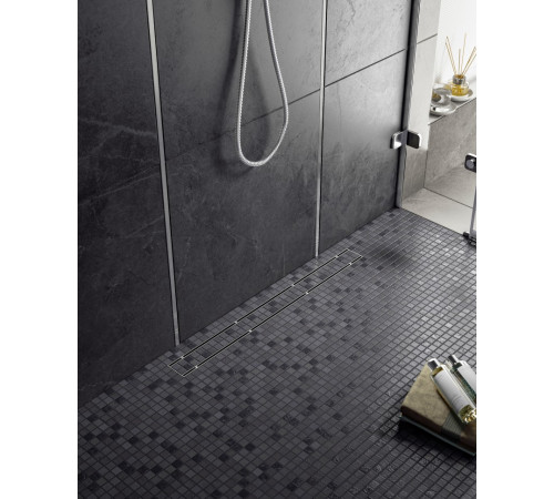 Душевой лоток (двухсторонняя решетка) TIMO Drain System DS230208/00, хром
