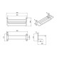 Полка для полотенец FIXSEN HOTEL FX-31015A, хром