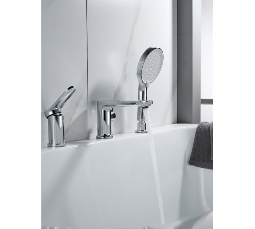 Смеситель на борт ванны Shevanik S4312, хром