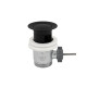 Смеситель для раковины Fiore XENON 44NN5283, черный (с донным клапаном)