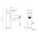 Смеситель для раковины Fmark FS8201-2, сатин