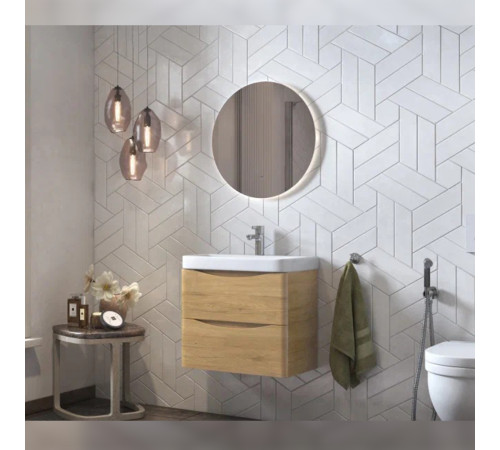 Тумба под раковину подвесная Velvex Clay tp.CLA.9595.60.2Y дуб верона, 60 см