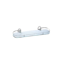 Полка стеклянная Haiba HB1607-1, хром