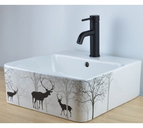 Смеситель для раковины Bronze de Luxe SCANDI 1451B, черный