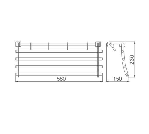Полка для полотенец Haiba HB806,