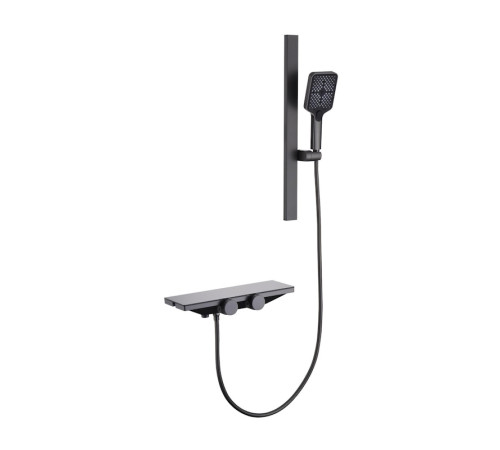 Смеситель для ванны Fmark FS24Q-03, графит