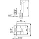 Гигиенический душ со смесителем FRAP F7505, хром