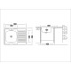 Кухонная мойка UKINOX ECO ECO 800.600 R, 60*80