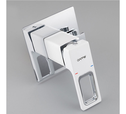 Гигиенический душ со смесителем GAPPO G7217-8, хром/белый