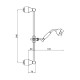 Душевой гарнитур Webert Shower Set AC0384010, золото
