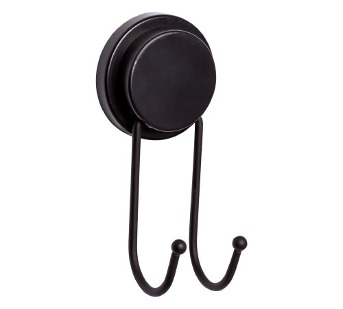 Двойной крючок для ванной FIXSEN MAGIC BLACK FX-45005A, черный