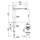 Смеситель для раковины Webert ONE-B NB830402015, хром/сталь