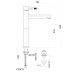 Смеситель для раковины Webert Rimini RI831402010, золото