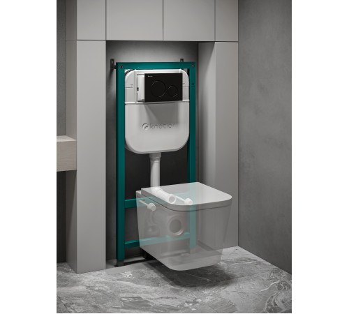 Инсталляция для подвесного унитаза Knotlor ISWC506FG (серия 1), бирюзовый