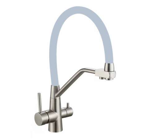 Смеситель для кухни с подключением к фильтру Fmark FS0662-L04, сатин