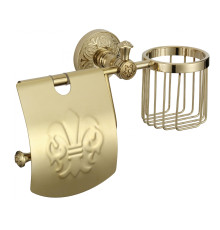 Держатель для туалетной бумаги и освежителя Savol S-L05851B, золото