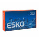 Смеситель для кухни с гибким изливом Esko Snake K44 W, сатин/белый