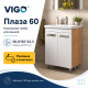 Тумба с раковиной напольная VIGO Плаза 023 дуб золотой-com, 60 см