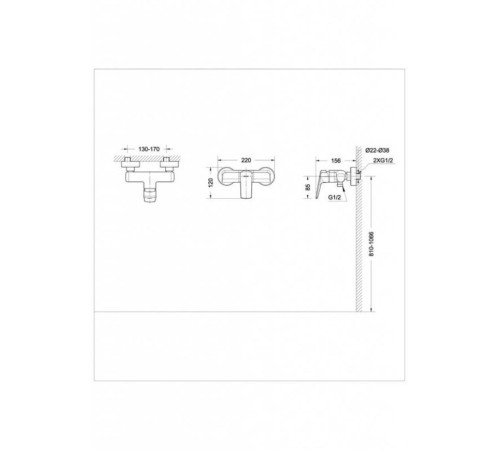 Смеситель для душа Bravat REAL F9121179CP-01, хром