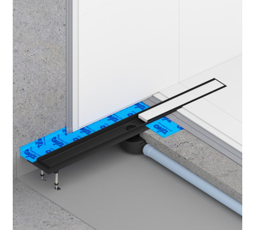 Душевой лоток (двухсторонняя решетка) TIMO Drain System DS230208/03, черный