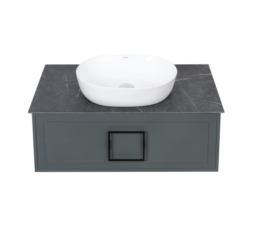 Столешница La Fenice Granite Black Olive Light Lappato 90 см, черная