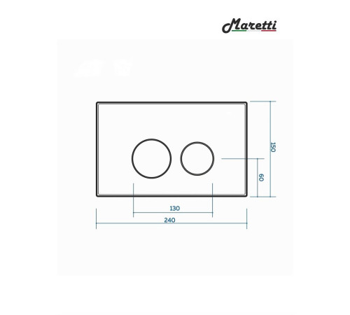 Комплект Maretti 3 в 1: унитаз CA10PBM29-844, инсталляция AC11P5211, кнопка AC12EA-560