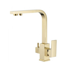 Смеситель для кухни с подключением к фильтру Savol S-L1807B, золото