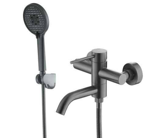 Смеситель для ванны VODA VSL54GM/VSL54AGM, оружейная сталь