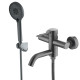 Смеситель для ванны VODA VSL54GM/VSL54AGM, оружейная сталь