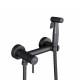 Гигиенический душ со смесителем FRAP F7503-9, оружейная сталь