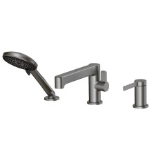 Смеситель на борт ванны ESKO SC355GM, оружейная сталь